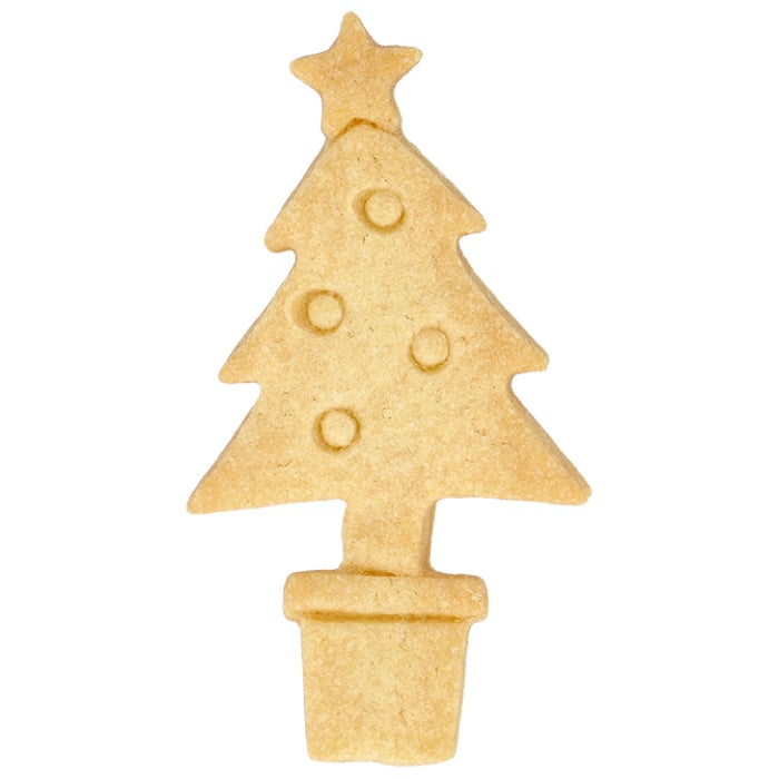 Ausstecherle Weihnachtsbaum 8,5, Edelstahl von Birkmann, mit Innenprägung, Prägeausstecher, Ausstechform