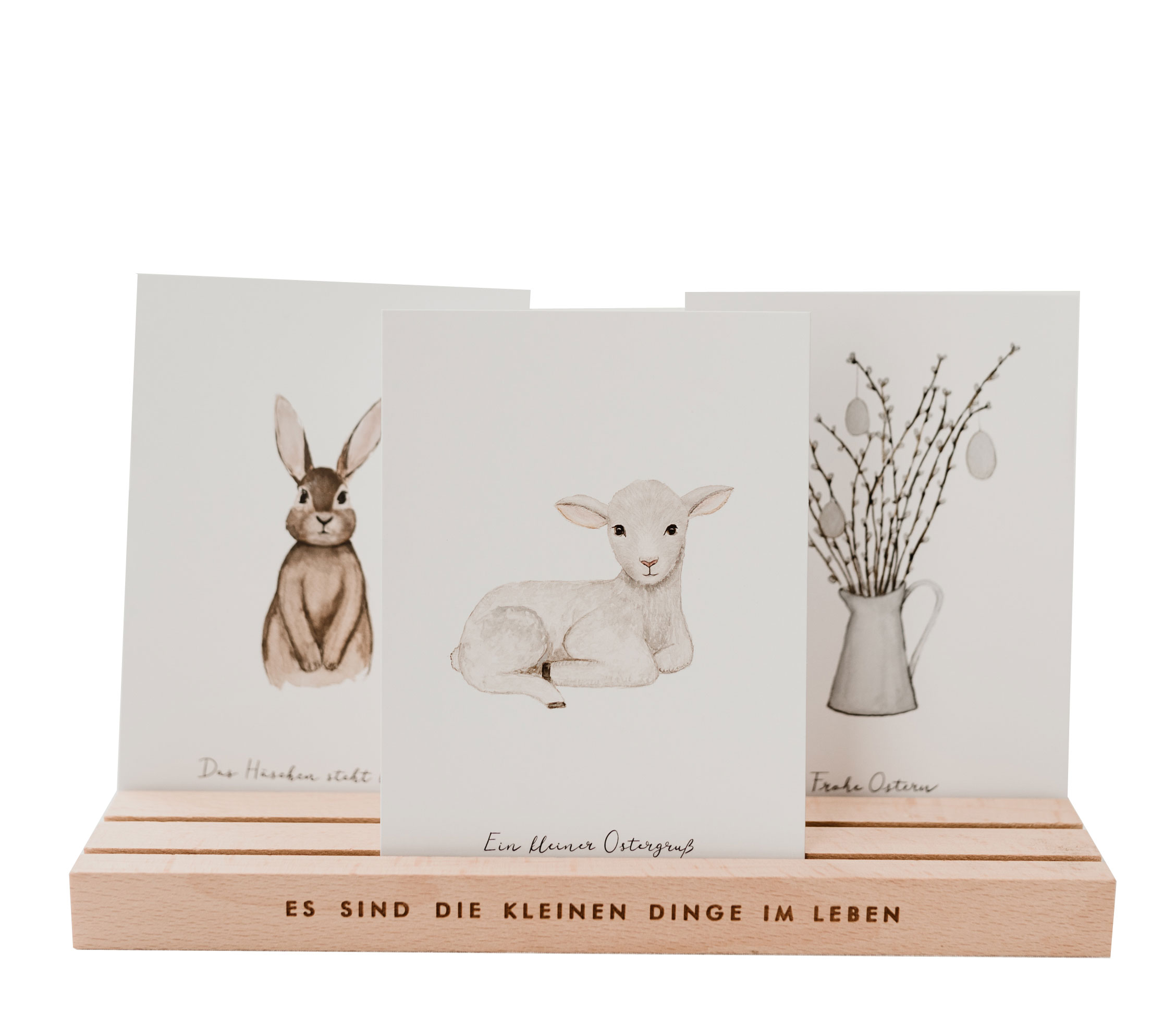 Eulenschnitt Postkarte Ostern Lamm  