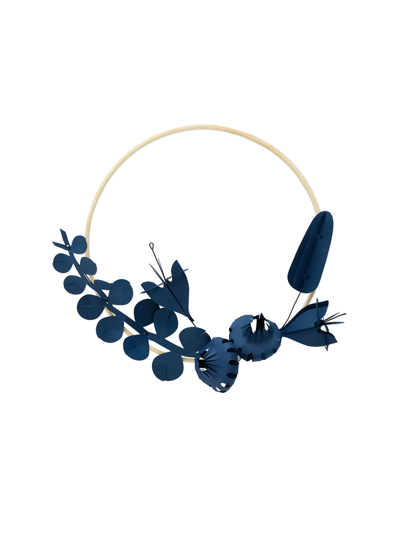 Jurianne Matter FIELD flowers DUSK BLUE small , Bastelset, Papierblumen , 6 Stück