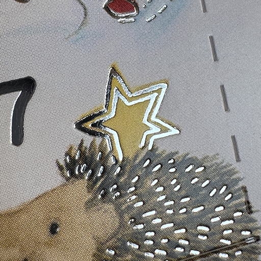 Adventskalender Karte , als Windlicht zum Aufstellen " Zwerge im Winterwald"
