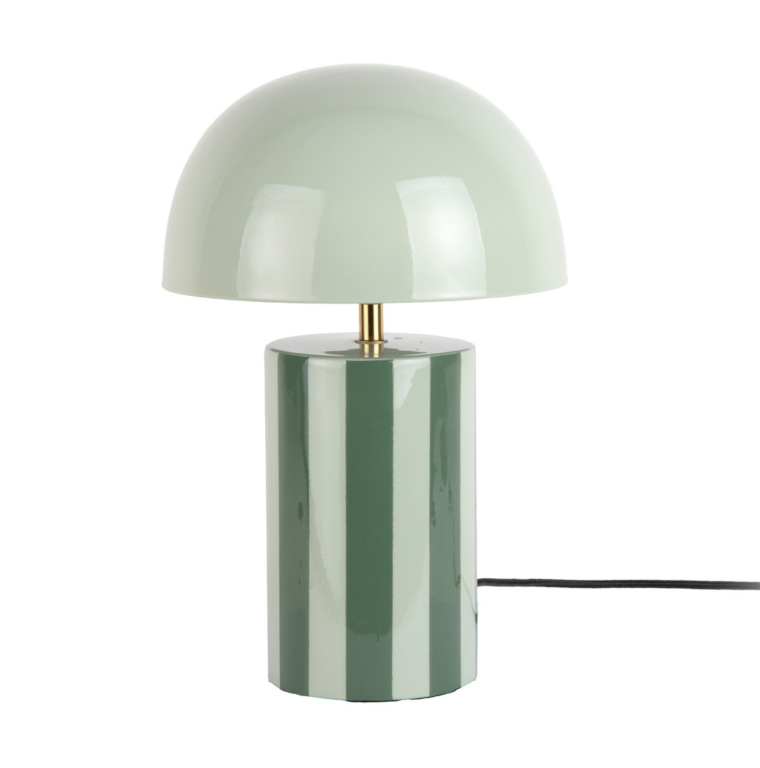 Tischlampe Rayado, Streifen Grün , Höhe ca. 34 cm, D. ca. 25 cm 