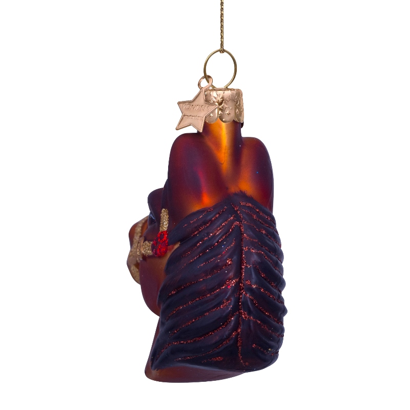 Weihnachtskugel Pferd, ca. 8,5 cm, Glas, von Vondels