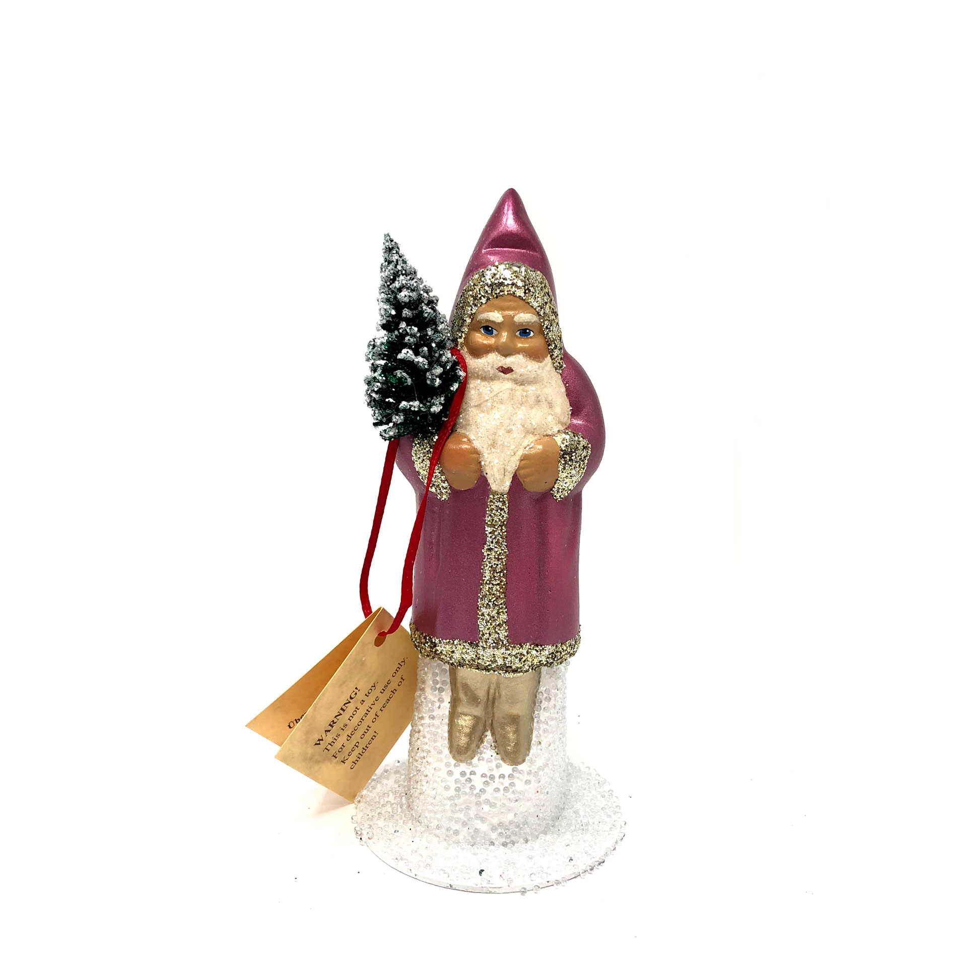 Ino Schaller Santa Nr. 47, Mauve,  klein, Weihnachtsmann Nostalgie von Ino Schaller 