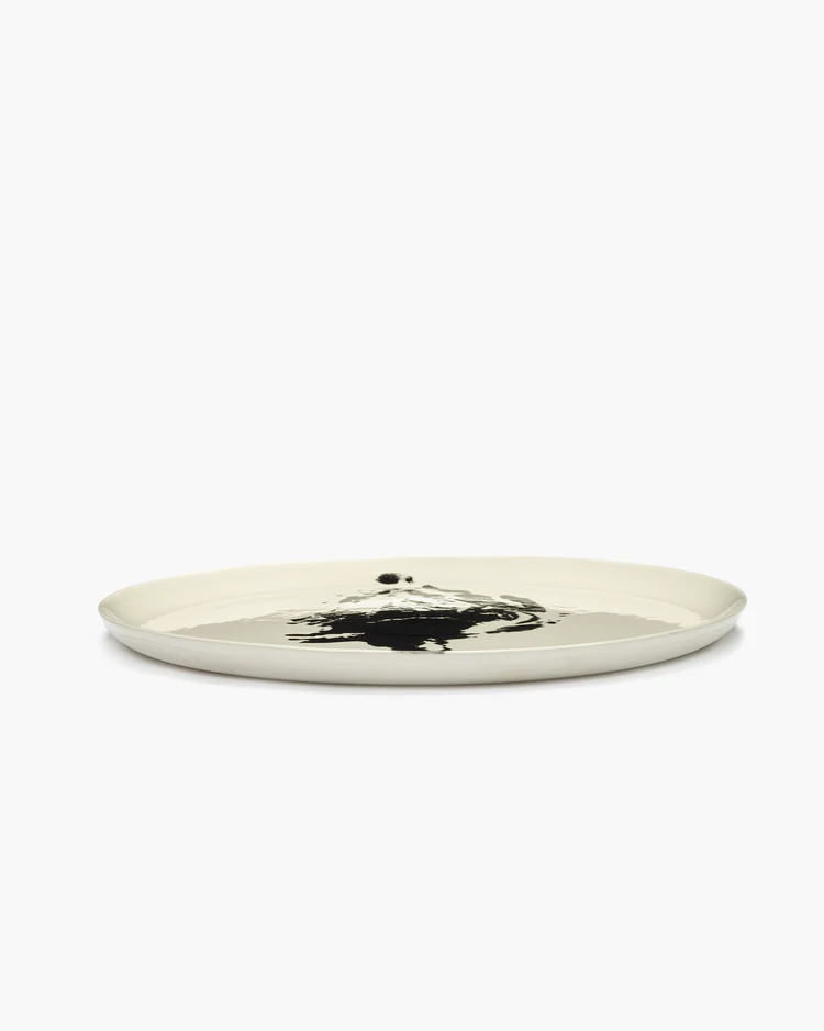 Ottolenghi Servierteller schwarz - weiss, Artischoke, D. ca.35 cm, Feast 