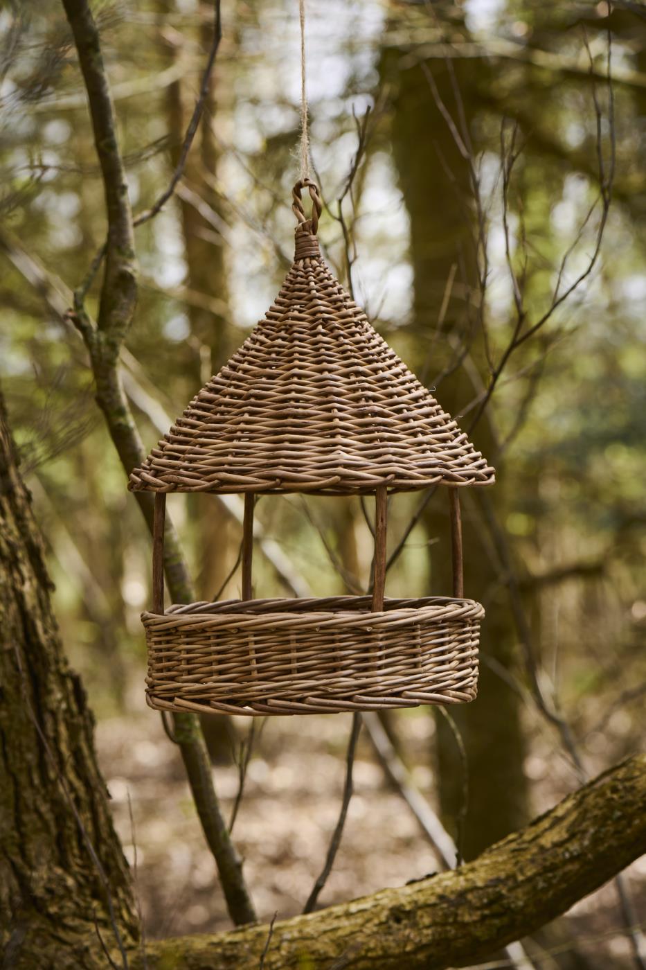 Ib Laursen Vogelfutterhaus aus Weidenholz ca. 23x35 cm