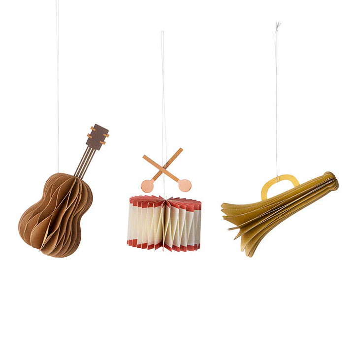 Bungalow Honeycomb Musikinstrumente 3er Set, ca. 8-10 cm von Bungalow