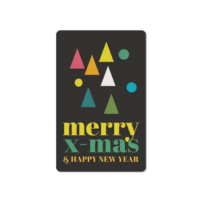 Lunacard Postkarte Weihnachten Merry x-mas