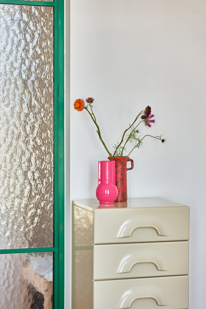 HKliving HK Ceramic vase hot pink, ca. 20 cm