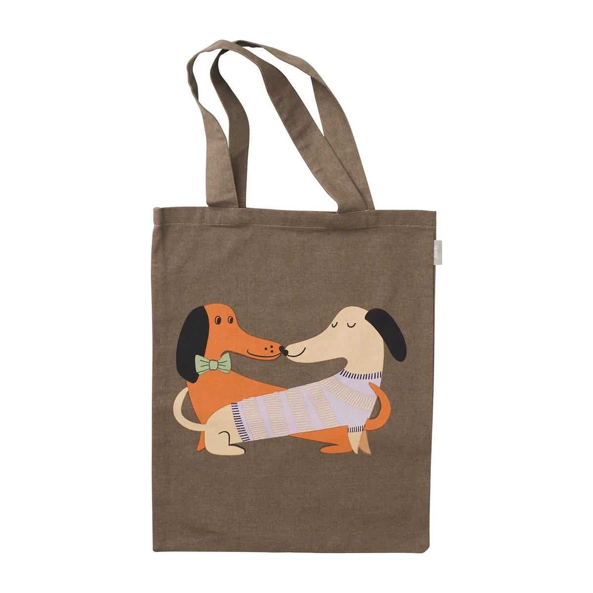 Spira of Sweden Stofftasche HUNDELIEBE Dackel