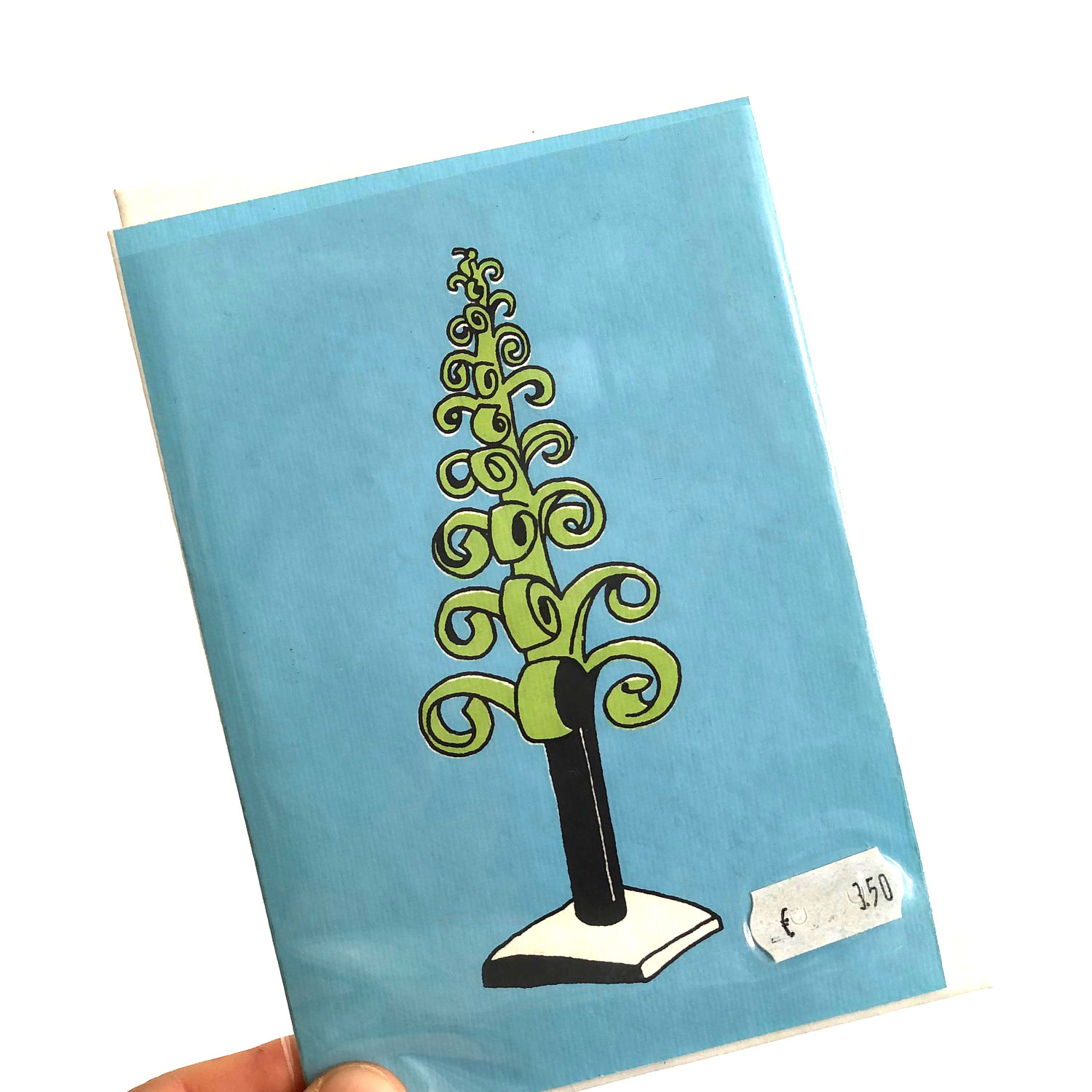 Doppelkarte Weihnachten "Baum Erzgebirge" von Salon Elfi aus Berlin