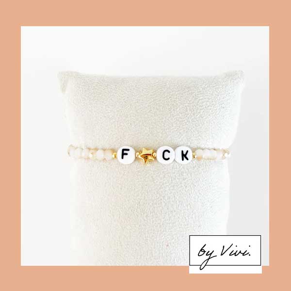 Armband F*ck by Vivi, FUCK Armband F*ck by Vivi, FUCK