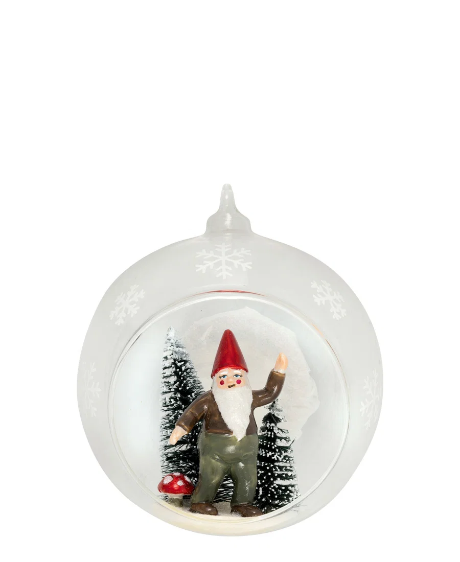 GreenGate Weihnachtskugel Pixie,  Glas, ca. 10 cm