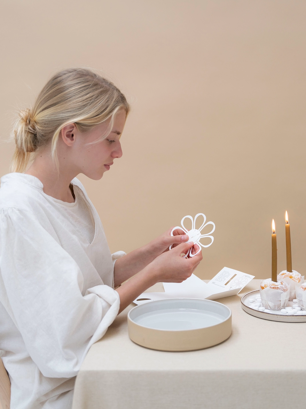 Jurianne Matter MAGISCHE Blume - weiß, Bastelset , Magic Flower white