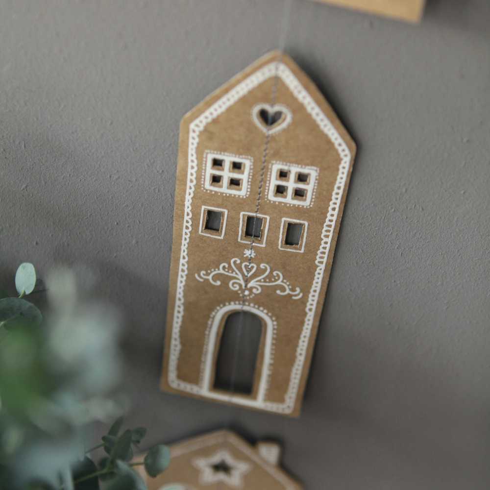 Good old friends Winterhauskette. Lebkuchen, ca. 100 cm lang  