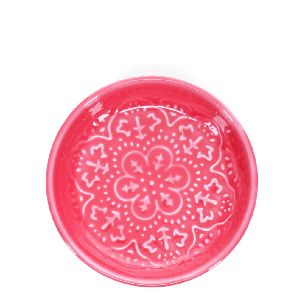 Emaille-Schmuckschale - Pink, D. ca. 10,8 cm  