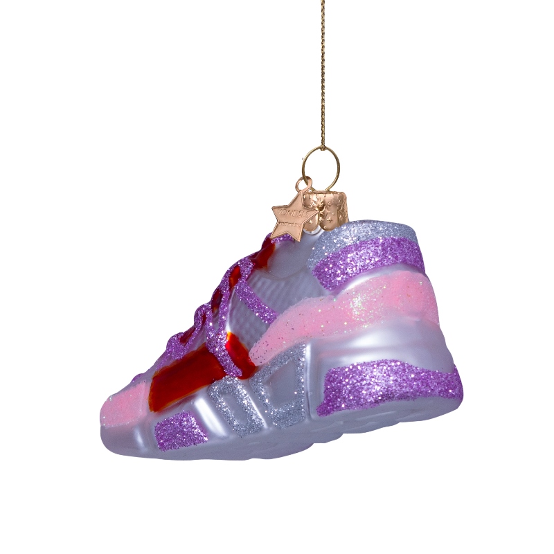 Weihnachtskugel Sneaker rosa/orange, Schuh, ca. 6 cm von Vondel