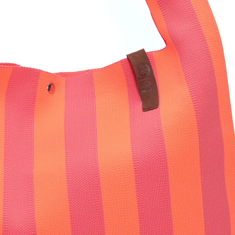 LOT83 Shopper Lois 147, Streifen Orange-Aprikot, ca.  45 x 35 cm