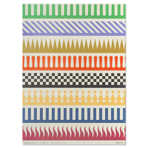 Geschenkpapier - Alexander Girard Palio, ca. 50 x 70 cm, 1 Papierbogen