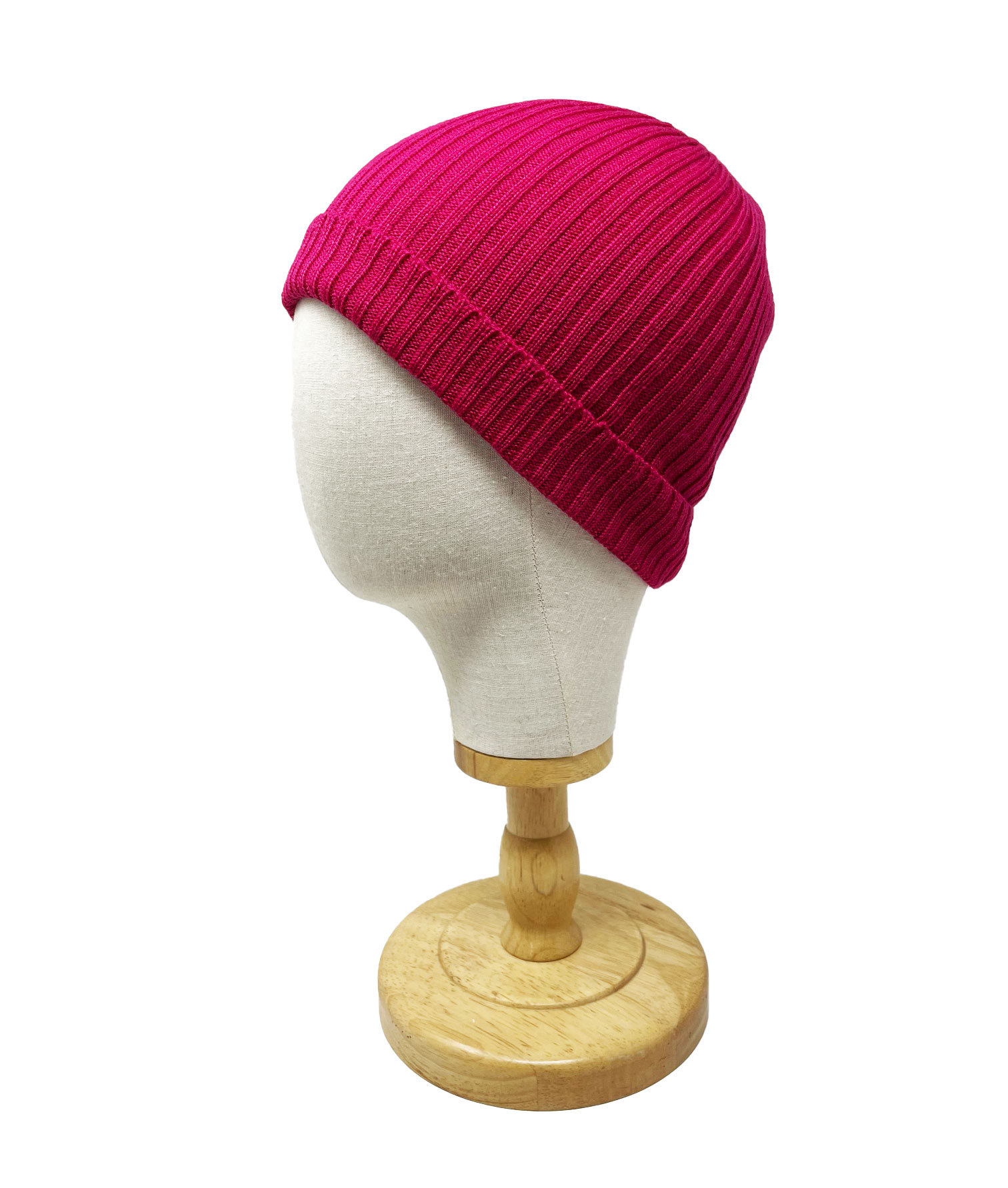 McKernan Mütze "FINE SOLID HAT" CERISE, Wollmütze, 100% Wolle   