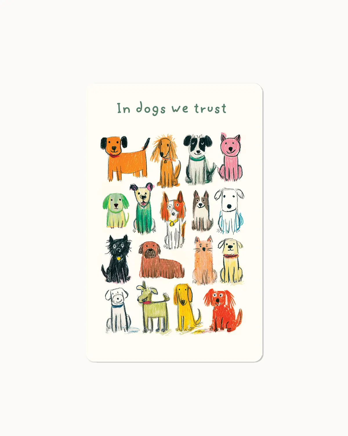 Lunacard Postkarte In dogs we trust