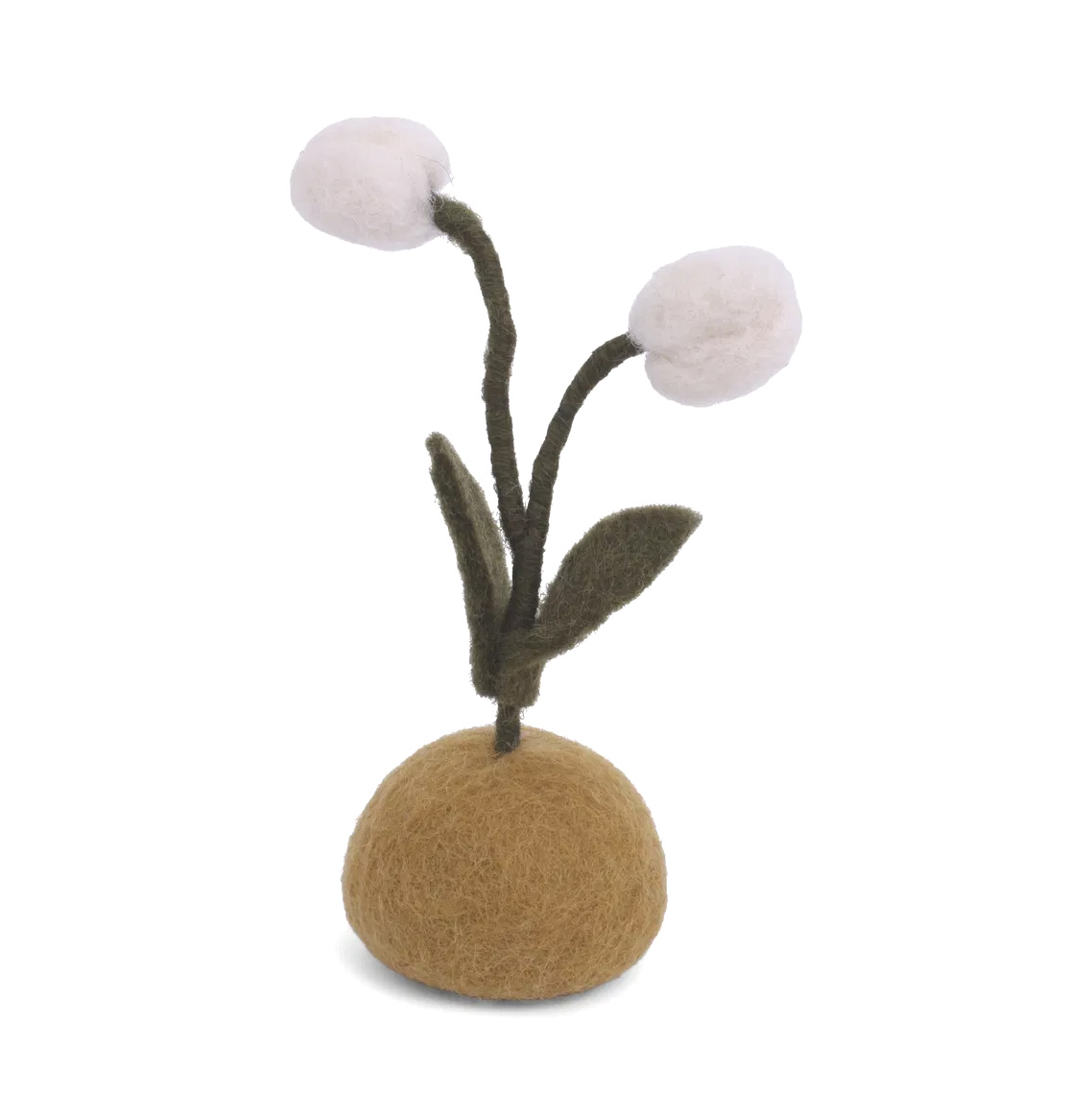 Gry & Sif  Filz Schneeglöckchen stehend/Snowdrop Standing – Small, Fair Trade , ca. 15 cm     