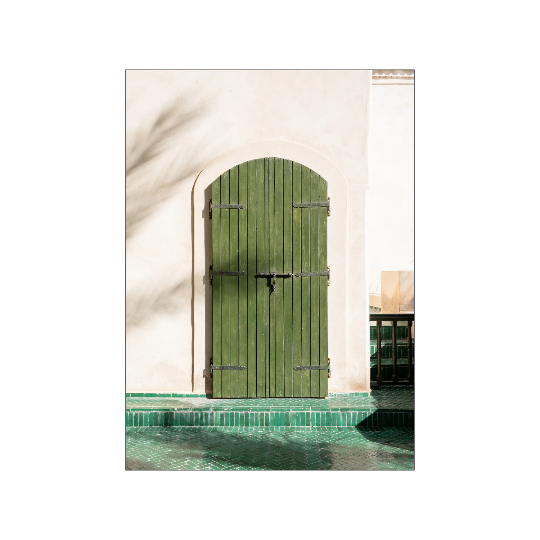 Kunstdruck A3 "The Green Wooden Door"   