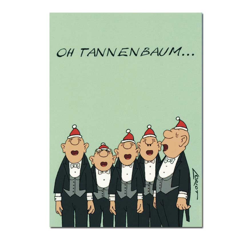   Inkognito Postkarte XMAS Loriot " Oh Tannenbaum", Weihnachten    