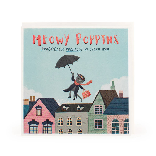 Doppelkarte Niaski"Meowy Poppins  " von U Studio   Katze   