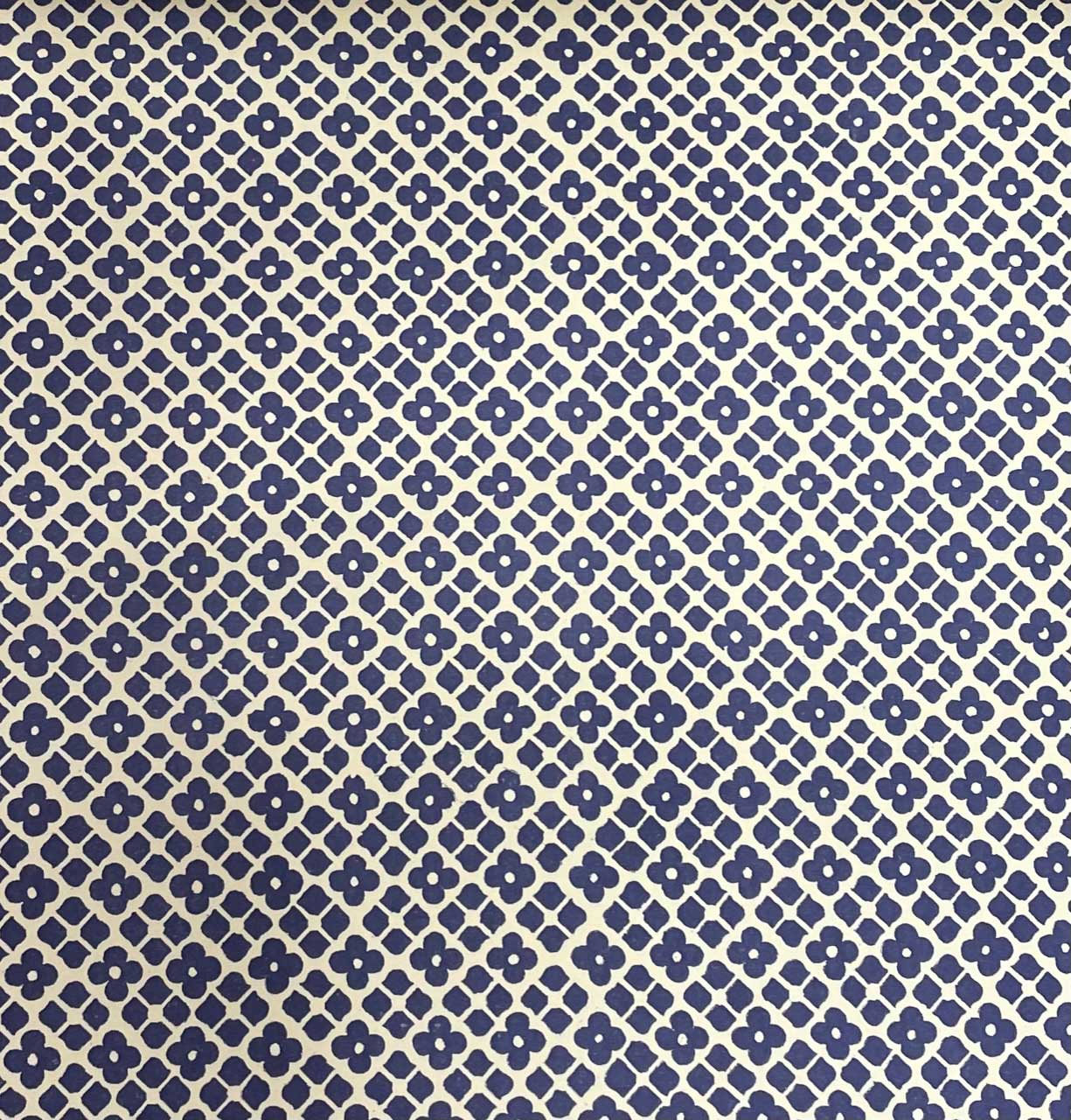 Geschenkpapier Carta Varese 100 g 50/70 BB Vierblatt blau