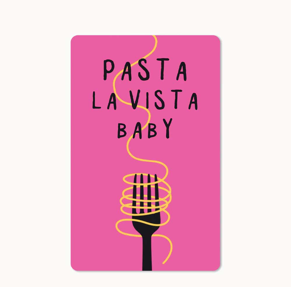 Lunacard Postkarte Pasta La Vista