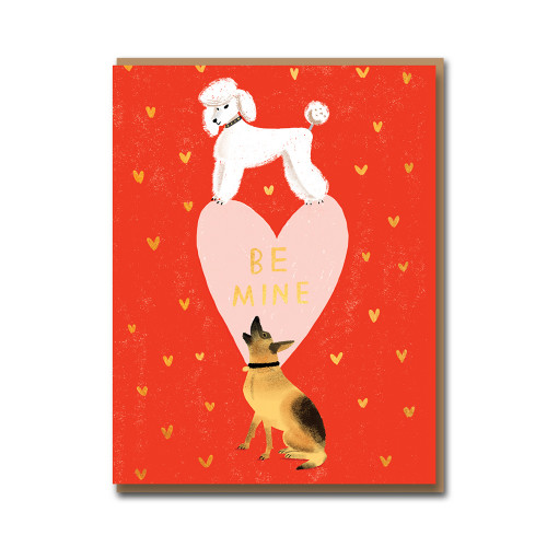 Grußkarte - Carolyn Suzuki Be Mine , Liebe, Hunde