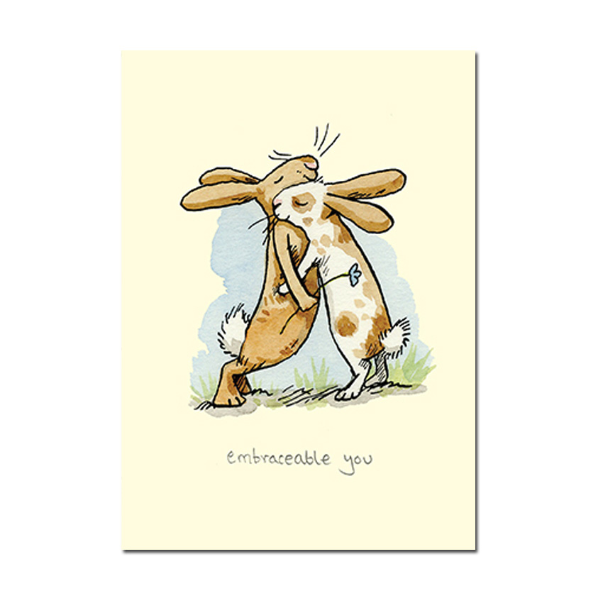 Two Bad Mice Doppelkarte "Embraceable You"   von Two Bad Mice von Anita Jeram, Hase 