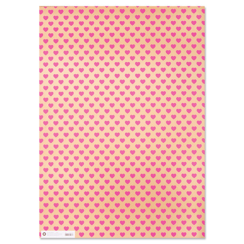 Geschenkpapier - Kelly Hyatt Suki/Herzen, ca. 50 x 70 cm, 1 Papierbogen