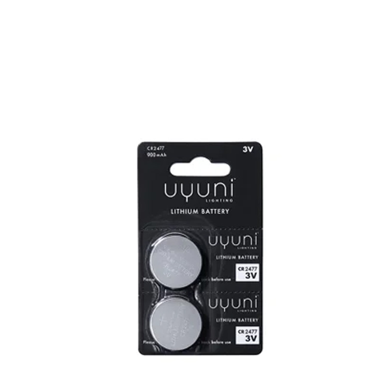 Piffany Copenhagen – CR2477 Batterien, 3V, 900MAH, 2-PACK, UYUNI Batterien CR2477