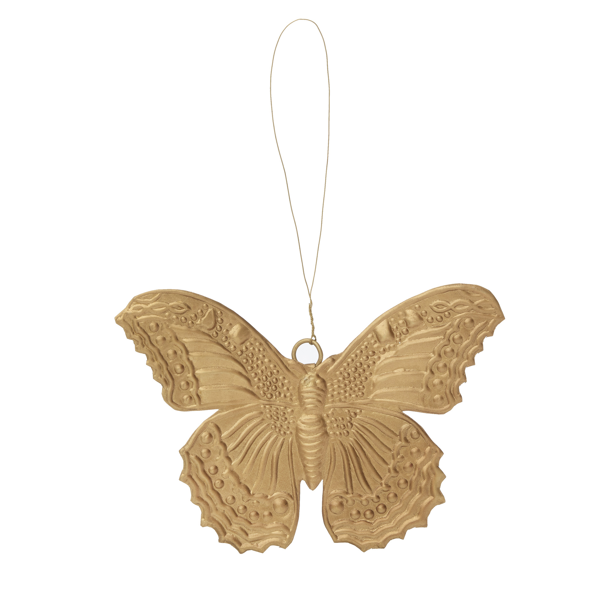 Bungalow XMAS Golden Ornament Schmetterling, H.8 cm von Bungalow   