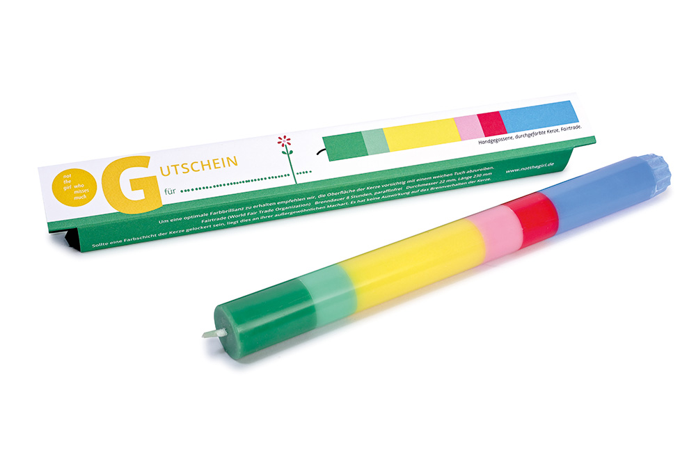 KERZE GUTSCHEIN von not the girl who misses much , Stabkerze 