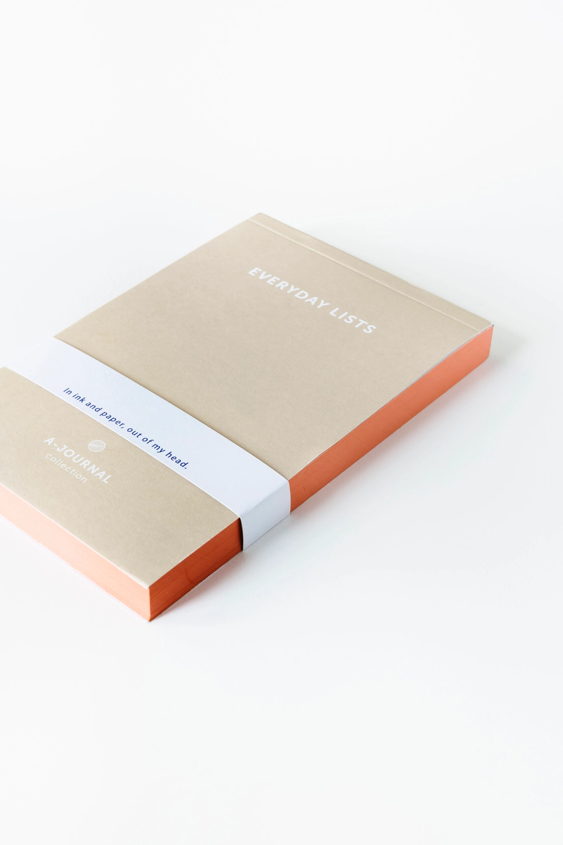 A-Journal Notizblock - Everyday List, Beige-Orange, ca. 17 × 11 × 1,6 cm  