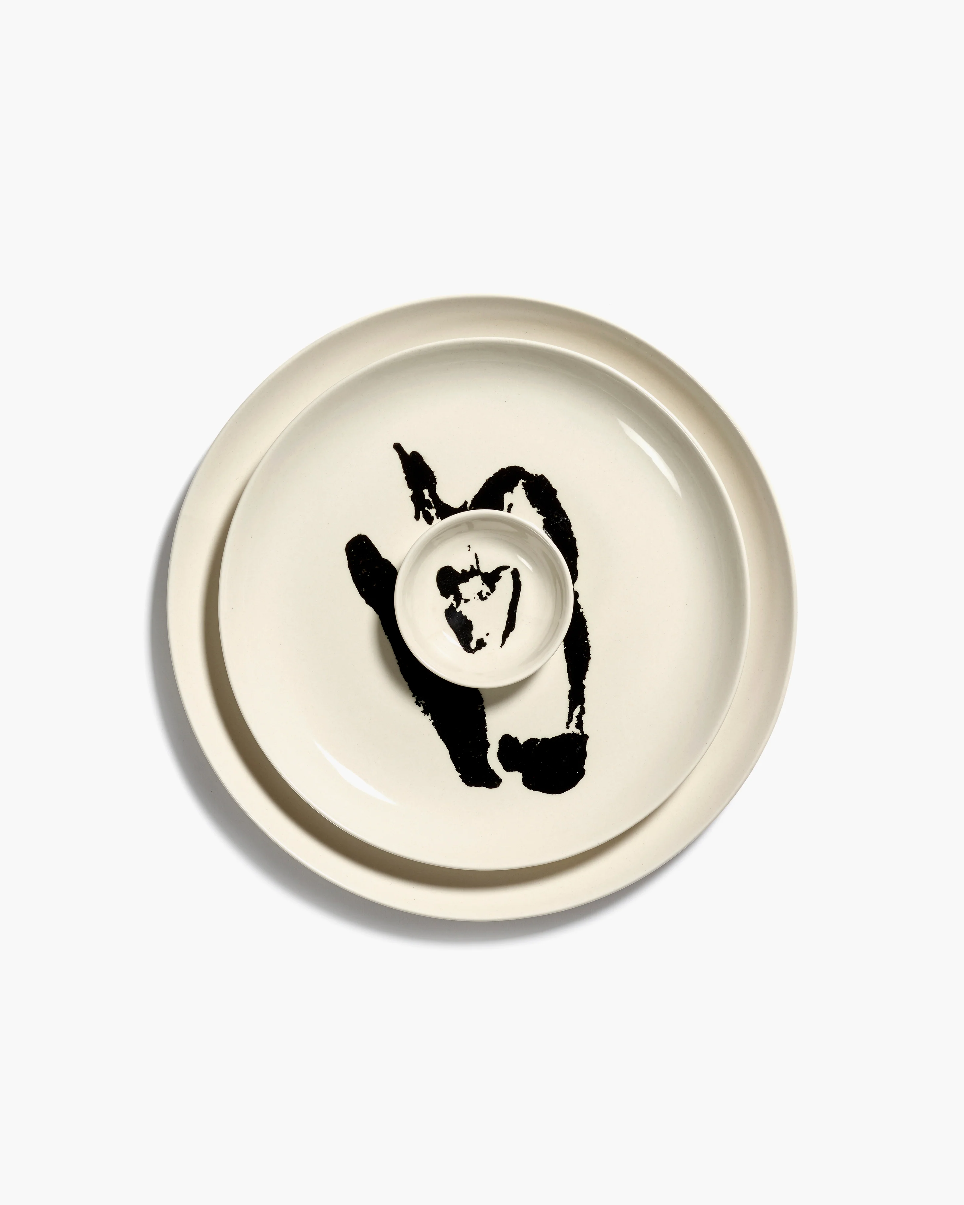 Ottolenghi Schale XS weiss - Pfeffer schwarz Feast, D. ca. 7,5 cm 