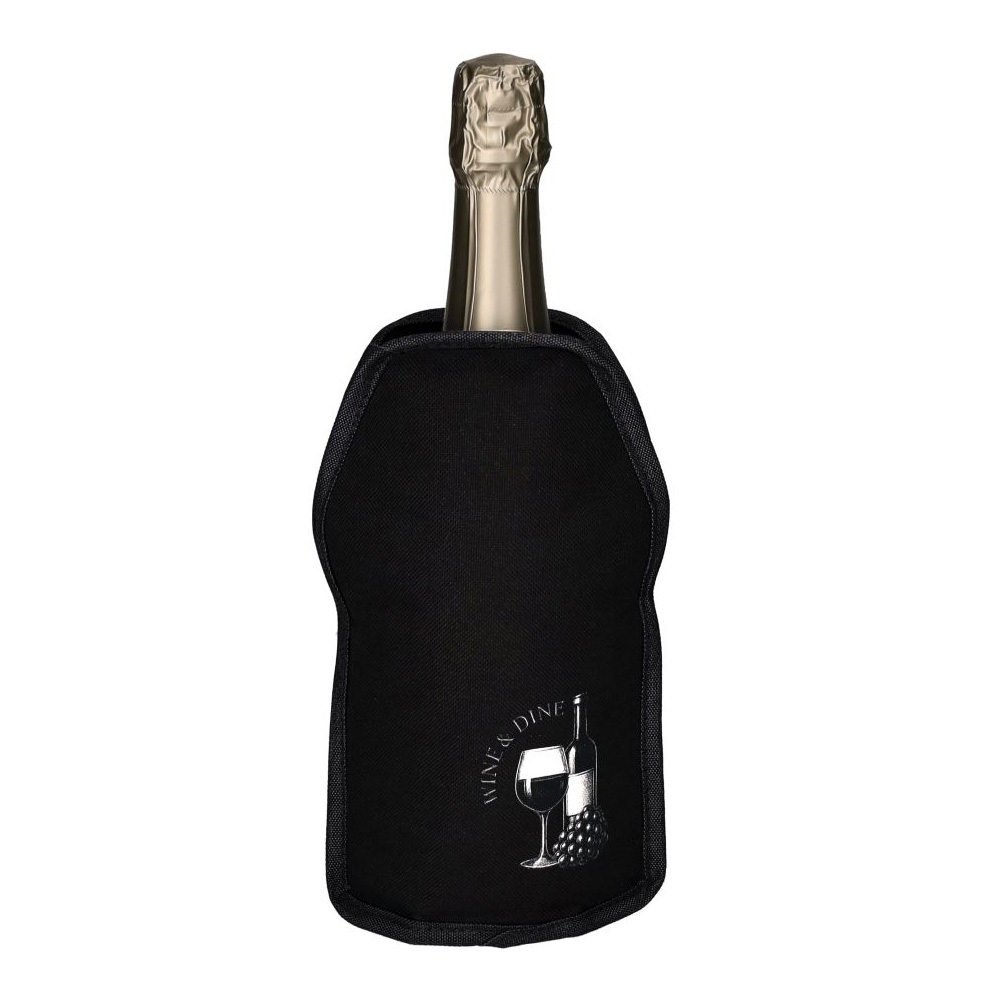 Froid, Kühlmanschette, Motiv: Wine and Dine, schwarz