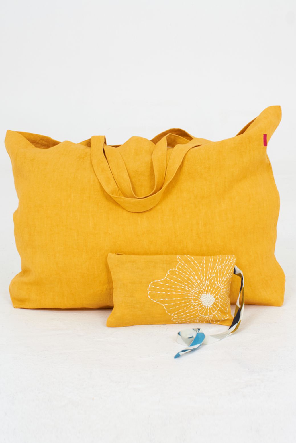 Tasche FRANCES OCKER aus 100% Leinen von Shalls Barcelona 