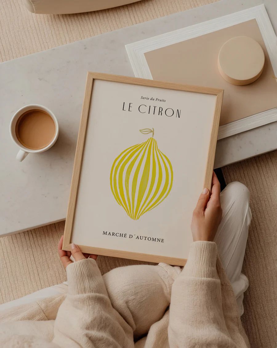 Leo La Douce Kunstdruck LE CITRON, A4, Zitrone