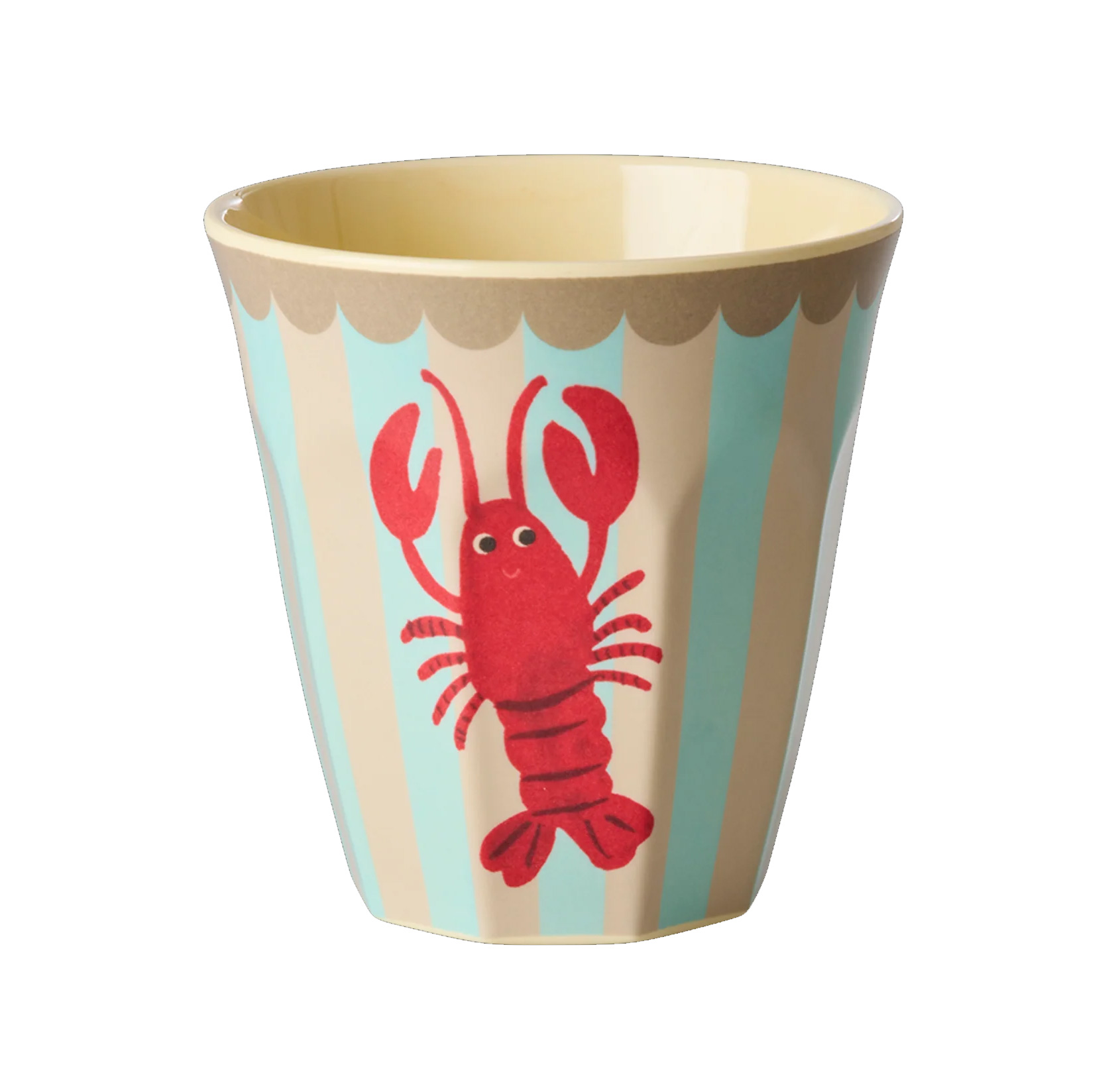 Rice Melamin Becher - Hellblau - New Lobster Print, 250 ml, Hummer