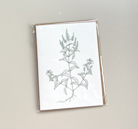 Dorothee Lehnen Briefkarte klein Veronika , ca. 8,5 x 11,5cm, Handgedruckt