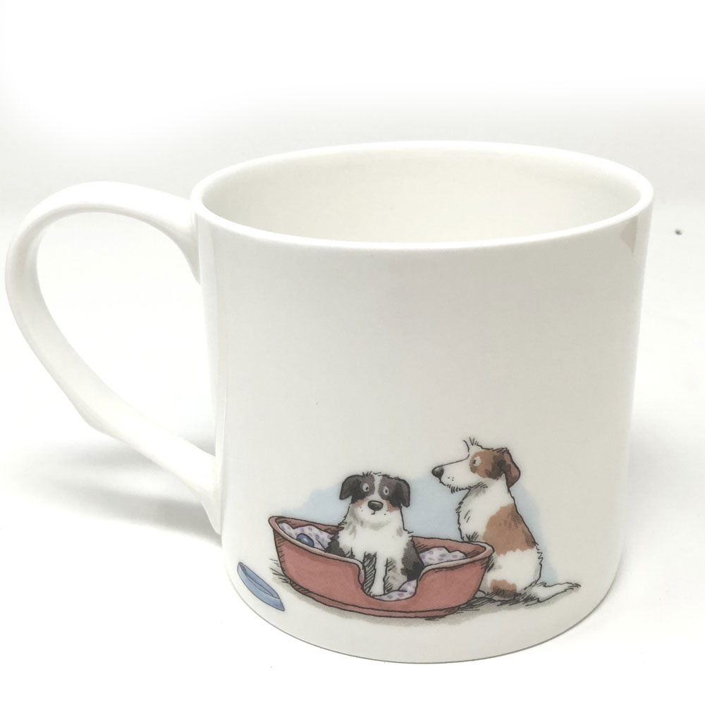 Two Bad Mice Becher groß "Mr and Mrs", 400 ml by Anita Jeram, Hochzeit, Hund