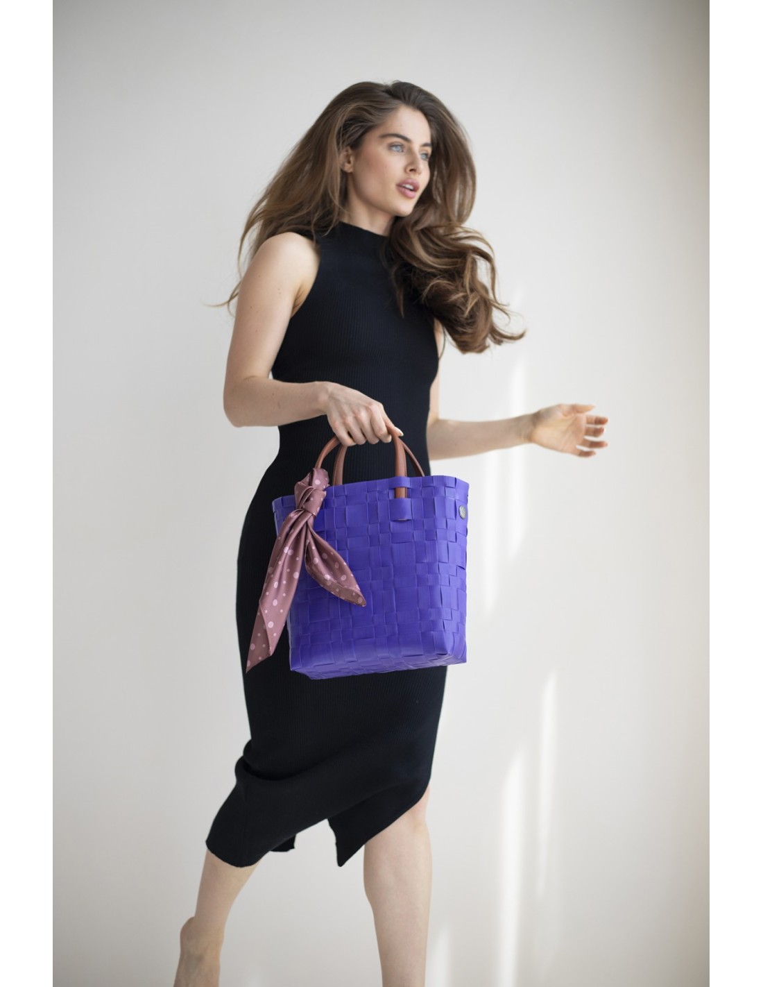 Handed By Bliss Mini - Handtasche mit Tuch, Farbe: dark violet