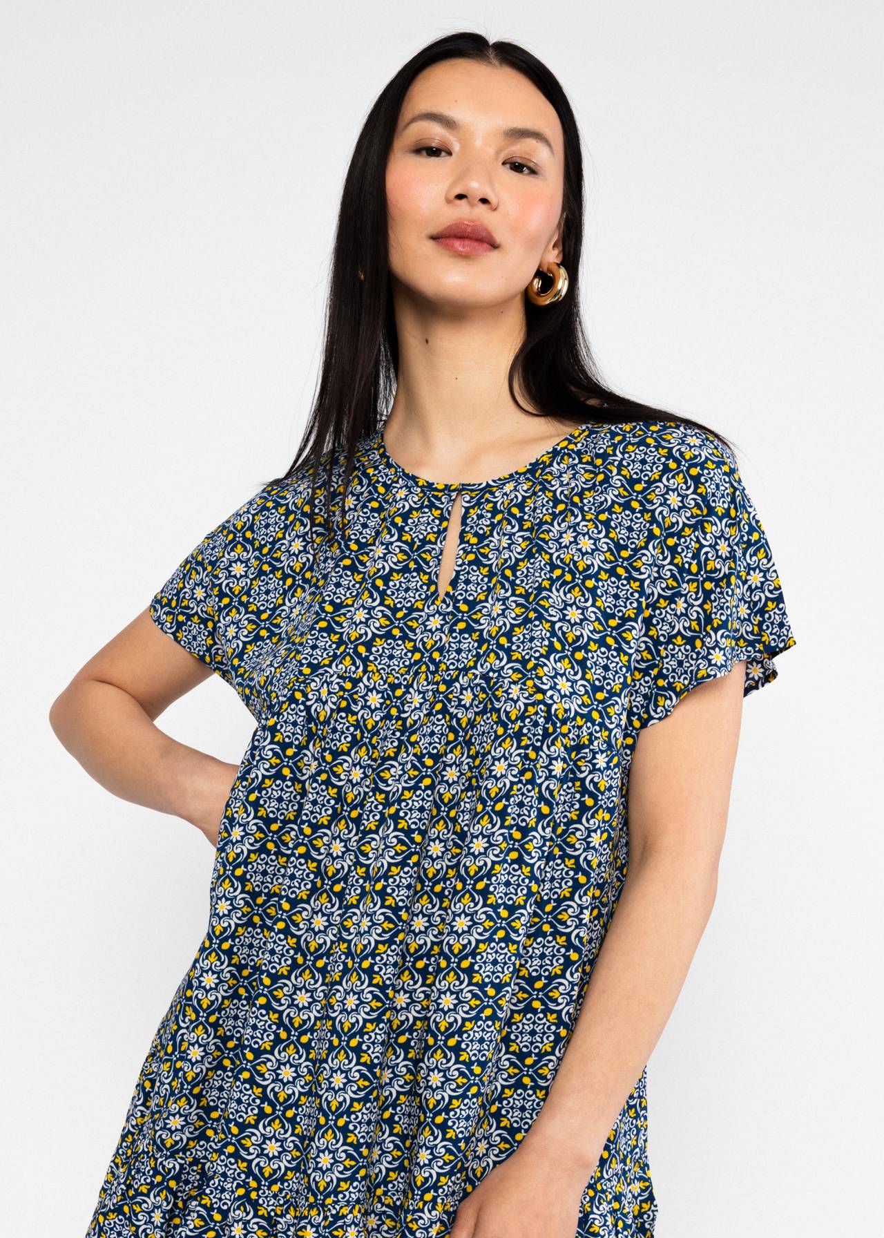 Blutsgeschwister Sommerkleid Seeds of Love- amalfi shine, kleine Zitronen