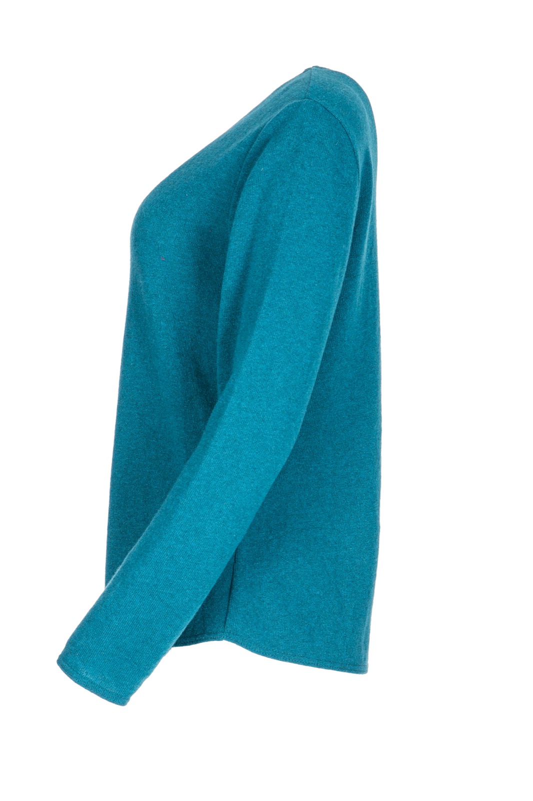 DUNQUE Pullover Uni, Farbe jade, Made in Germany 