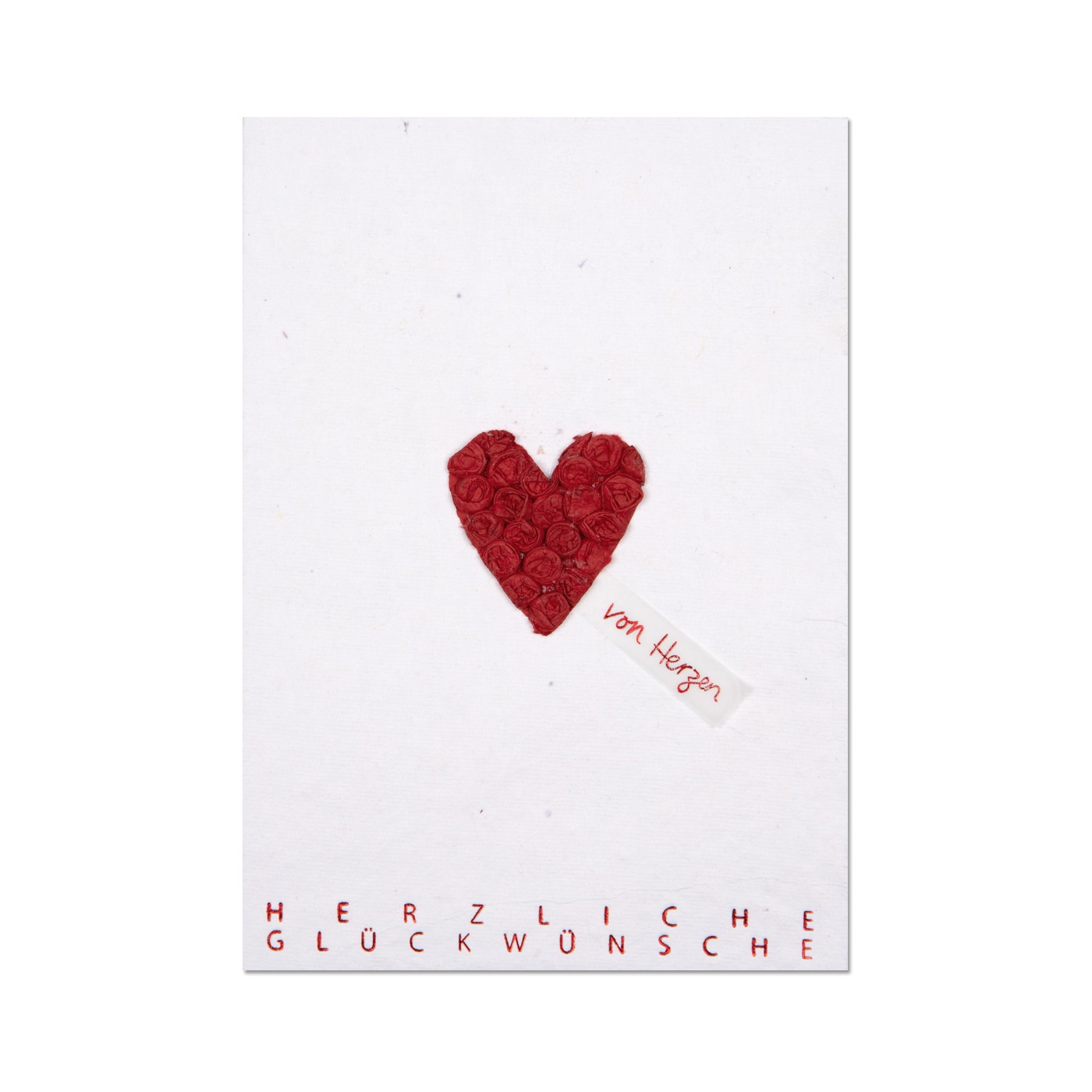 Räder Plissee Wunschkarte "Herz", Hochzeitskarte von Räder