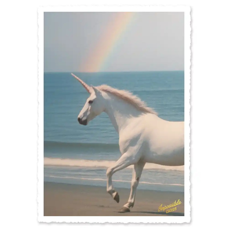 Impossible Card Postkarte *unicorn, Einhorn