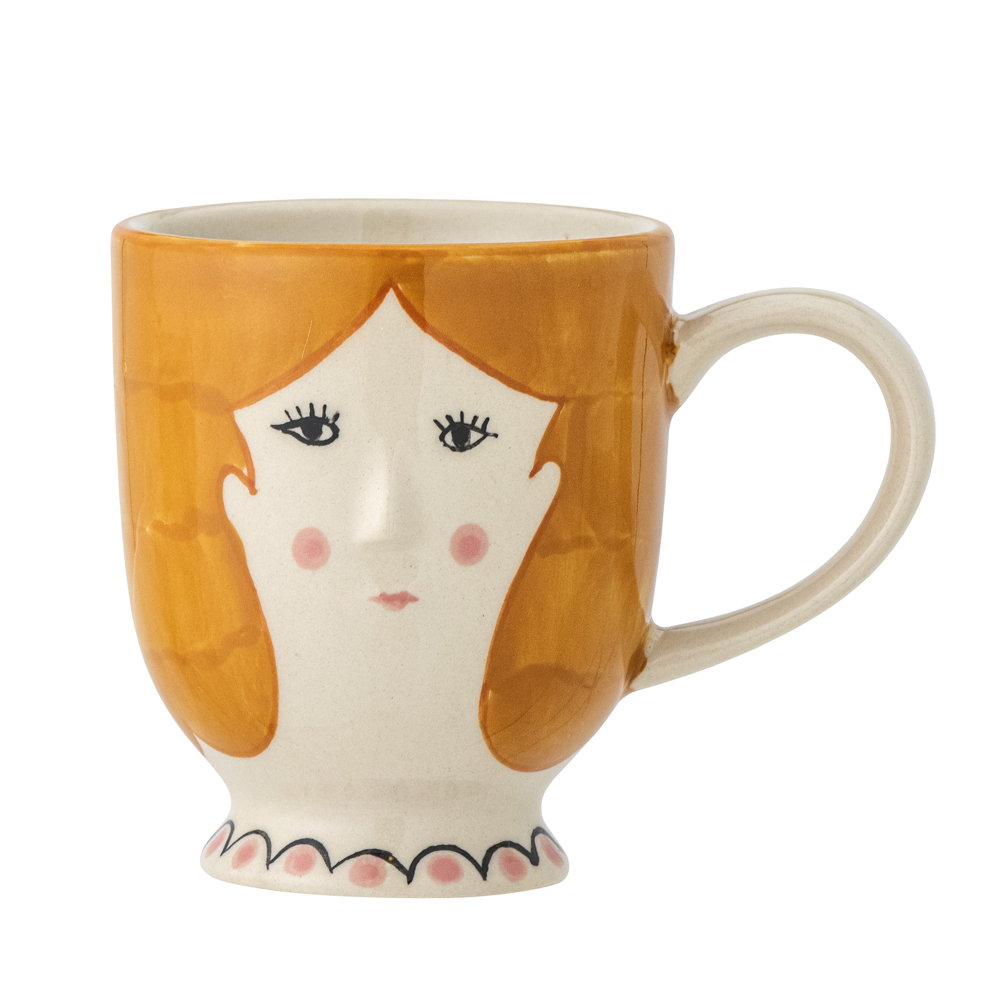 Bloomingville Jaya Tasse, Orange, Steingut, ca.  D.7xH8 cm